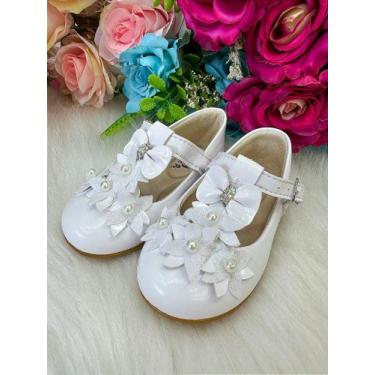 Imagem de Sapatilha Doce Pe Baby Branco para Meninas, Branco, 20