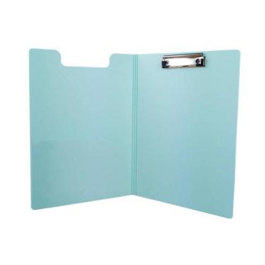 Imagem de Pasta Prancheta Vertical A4 Azul Claro Yes Bolso Interno Apresentação 