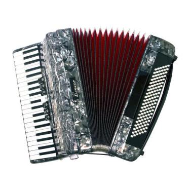 Imagem de Acordeon 120 Baixos 9 Registros BAC-120-7PBK - BENSON