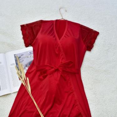 Imagem de Robe liganete manga renda - Df Confecções, Rubi, P