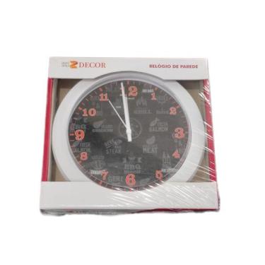 Imagem de relogio de parede- decor 24cm, Preto