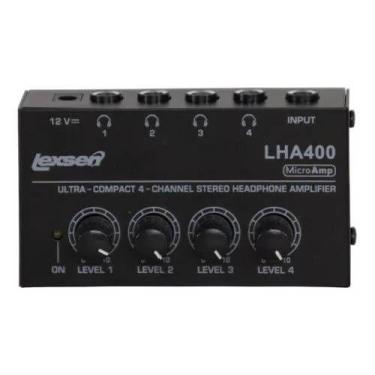 Imagem de Amplificador lexsen para fone de ouvido 4 canais lha400