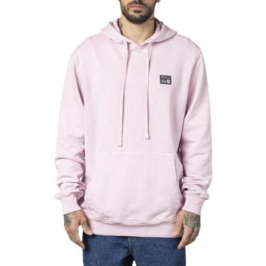 Imagem de Moletom RVCA Canguru Anp Label WT23 Masculino Rosa Escuro, G, Rosa