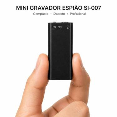 Imagem de Mini Gravador de Voz Portátil 8GB Discreto Pen Drive USB MP3 Player 44
