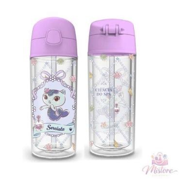 Imagem de Garrafa Infantil Pop Casa Mágica da Gabby Helsim 270ml, Lilás Claro