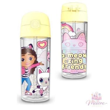 Imagem de Garrafa Infantil Pop Casa Mágica da Gabby Helsim 270ml, Amarelo Claro