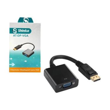 Imagem de Conversor Shinka Displayport Macho X Vga Femea At-Dp-Vga