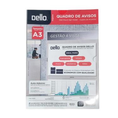 Imagem de Display Multiuso Dello A3 0533 em Poliestireno Cristal 42x29,7cm Transparente