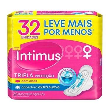 Imagem de Absorvente Intimus Tripla Proteção Cobertura Extra Suave Com Abas Com 