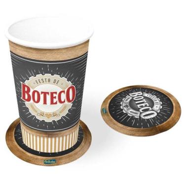 Imagem de Porta Copo Boteco Decoração Festa Aniversário Adulto - Fantasias Carol