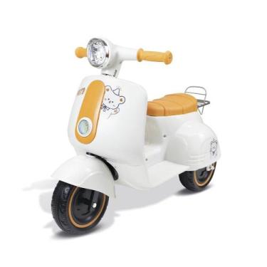 Imagem de Moto Elétrica 2 Rodas Luz Som Acelerador Pé Frente Ré Estável Bateria 