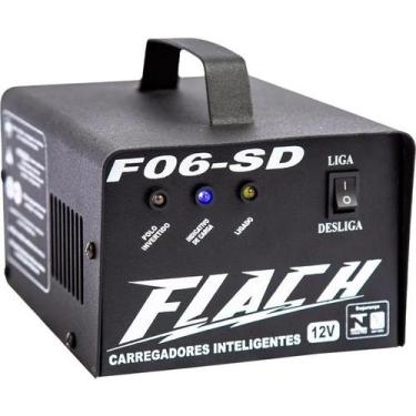 Imagem de Carregador de Bateria Inteligente Automotivo Flach F06SD 12V 6A 72W Bi