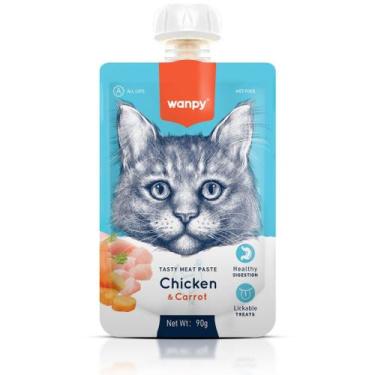 Imagem de Truly Wanpy Petisco Creamy para Gatos Sabor Frango e Cenoura 90g