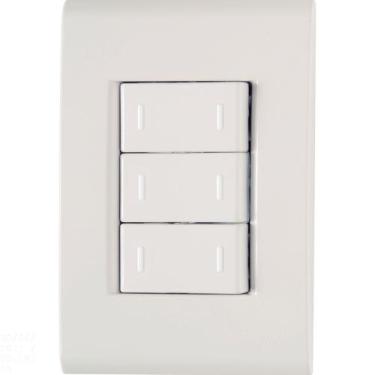 Imagem de Conjunto 4x2 com 3 Interruptores Paralelos Tramontina Liz 10 A 250 V B