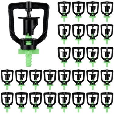 Imagem de Kit 100 Microaspersor Verde Claro 45lph Bailarina Giratório Sistema de