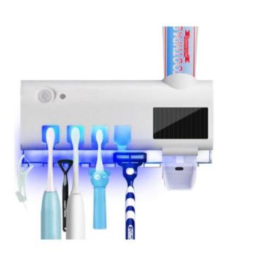 Imagem de Dispenser Automático Pasta De Dente + Suporte De Escovas Uv - Sem marc