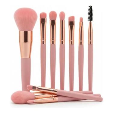 Imagem de Kit 8 Pincéis Maquiagem Profissional - Sem marca