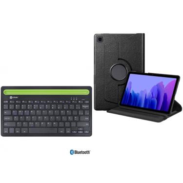 Imagem de Capa Case Giratória Inclinável para Tablet Samsung Galaxy Tab A7 10.4 T500 T505 + Teclado Bluetooth