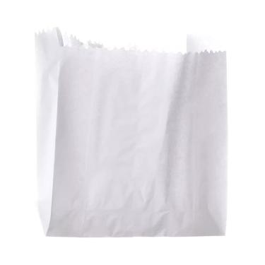 Imagem de Saco de Papel Branco Cristal Hamburgão com 500 Unidades Mtel