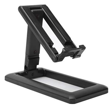 Imagem de Suporte dobrável para celular, suporte de elevação estendido ajustável, suporte de mesa com mãos livres, suporte dobrável para tablet Smarthone Notebook (preto)