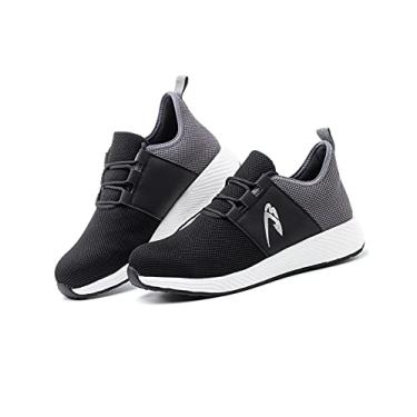 Imagem de Bestgift Sapatos de Segurança Masculinos Botas de Segurança Sapatos Masculinos Tênis com Biqueira de Aço Preto 46.5