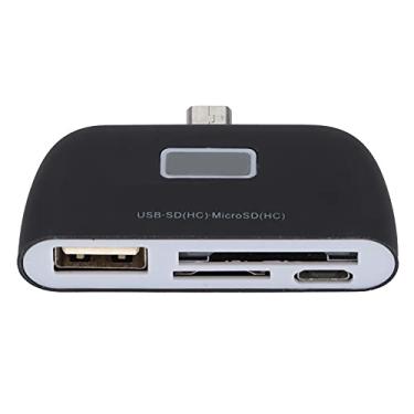 Imagem de Leitor de cartão inteligente OTG com micro USB, leitor inteligente de grande capacidade Leitor de cartão OTG Multifuncional Mini universal para tablet para celular