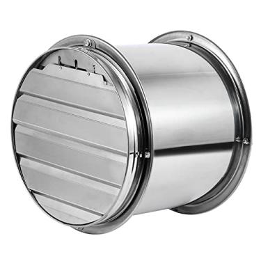 Imagem de Fã exausto Film de exaustão de aço inoxidável, 8/10/21/14/16 polegadas poderosas ventilador de ventilação com persianas e rede de guarda, exaustor cilíndrico de alta velocidade Ventiladores de ventila