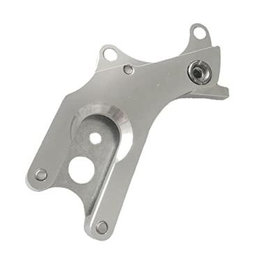 Imagem de Newmind Suporte adaptador de freio a disco de conversão de moldura de bicicleta - prata, 122 x 80 x 15 mm