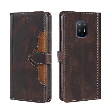 Imagem de For Fujitsu Arrows 5G F-51A Skin Feel Straw Hat Magnetic Buckle Leather Phone Case