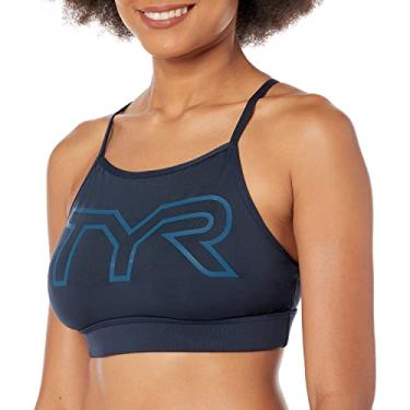 Imagem de TYR Sutiã esportivo feminino de gola alta