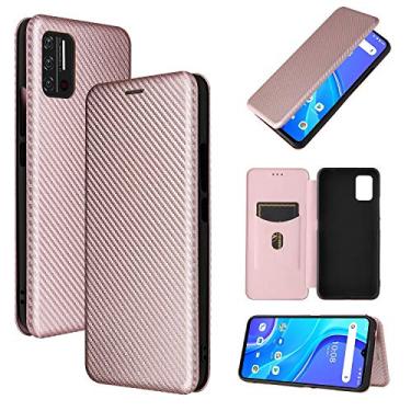 Imagem de For for UMIDIGI A7S Carbon Fiber Texture Horizontal Flip TPU + PC + PU Leather Case with Card Slot