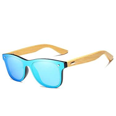 Imagem de Óculos de Sol Masculino Kingseven Hastes de Madeira com Proteção Polarizados UV400 Y5788 (Verde)