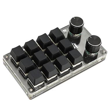 Imagem de Teclado Mecânico Programável Com Uma Mão, 12 Teclas RGB Teclado Mecânico para Jogos Teclado Macro Programável Com Botões, Interruptor Vermelho