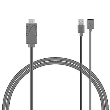 Imagem de 1 x cabo adaptador USB para HDMI, adaptador de monitor, projetor de TV, linha digital, cabo de áudio USB
