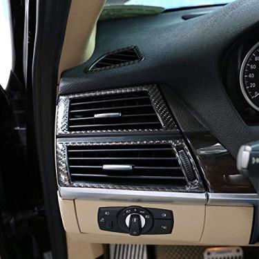 Imagem de JIERS Para BMW X5 E70 X6 E71 2008-2013, adesivos de moldura de ventilação para ar condicionado lateral do carro