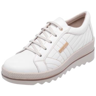 tenis couro branco feminino