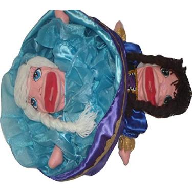 Imagem de FANTOCHE DE MÃO 3 EM 1-FROZEN/ELZA/PRÍNCIPE - MED. APROX. 60X16 CM - TIA PAULA FANTOCHES (AZUL, 60)