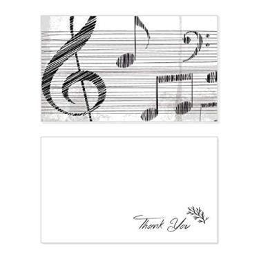 Imagem de Música Clássica Beatiful Estampa Simples Cartão de Agradecimento Aniversário Papel Saudações Casamento Apreciação