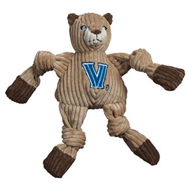 Imagem de HuggleHounds Mascote de pelúcia para faculdade de veludo cotelê durável e com barulho, ótimo brinquedo para cães para mastigadores agressivos, Villanova Will D. Gato, pequeno