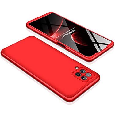 Imagem de Capa Capinha Anti Impacto 360 Para Samsung Galaxy M62 com Tela de 6.7" Polegadas Case Acr�lica Fosca Acabamento Slim Macio (Vermelha)