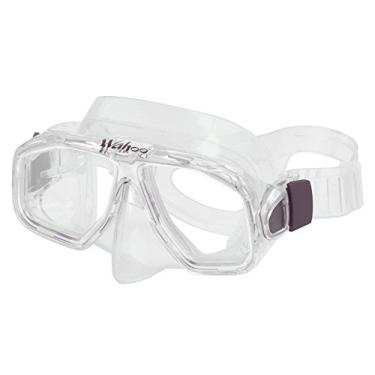 Imagem de AKONA Wahoo Jr. Máscara de snorkel com saia de silicone e vidro temperado para todos os usos de esportes aquáticos, Clear
