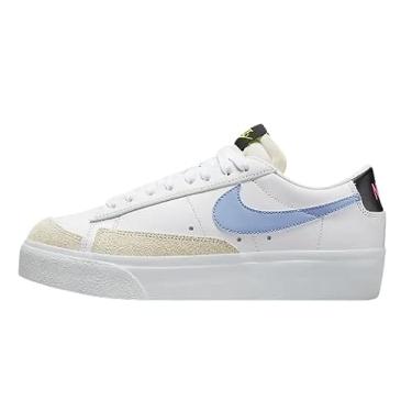 Imagem de Nike Blazer feminino plataforma baixa sapatos casuais Dj0292, Cobalto Branco Bliss Volt Preto, 9.5