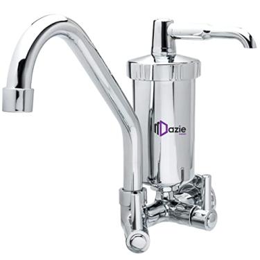 Imagem de Torneira Com Filtro Bica Movel Parede Slim 1/4 De Volta Abs