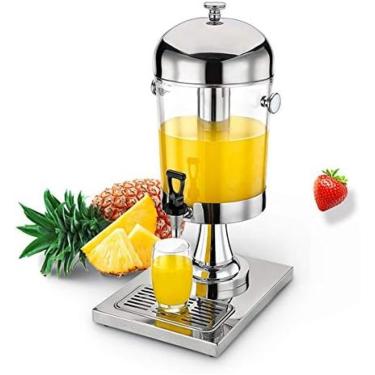 Imagem de Torre De Cerveja Dispensador De Bebidas 8l, Dispensador De Cerveja Em Aço Inoxidável, Suco De Frutas, Tripé, Hotel, Negócios, Máquina De Bebidas Frias, Balde De Suco,Prata,Três Cabeças,Bonny369