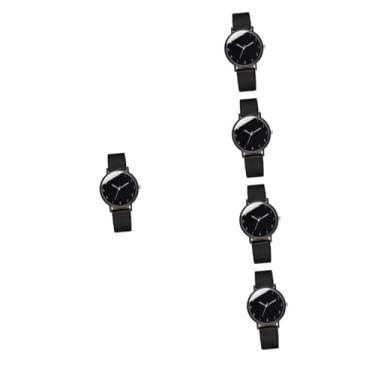 Imagem de PACKOVE 5 Unidades Relógio De Quartzo Feminino Relógio Requintado Ornamento De Relógio Feminino Decoração De Relógio De Pulso Relógio De Pulso De Fácil Leitura Número Mulher Couro