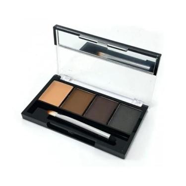 Imagem de RubyRose Paleta de Sombras para Sobrancelhas - Marrom Claro, Marrom Médio e Preto