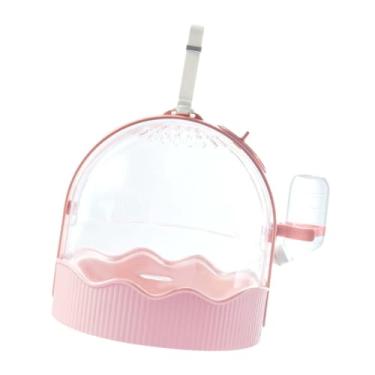 Imagem de Ｂｅｓｇａ Gaiola Transportadora de Viagem para Hamster, Gaiola para Cobaia, Viagem, Animal de Estimação, Pequeno, Estojo de Transporte, Chinchila, Furões, Esqui, rosa