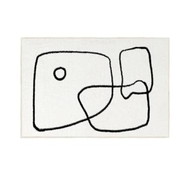 Imagem de Tapete decorativo leve para sala de estar, material de lã, tapetes de grande área, cabeceira de quarto, 9,80x120cm(31,4x47 pol.)