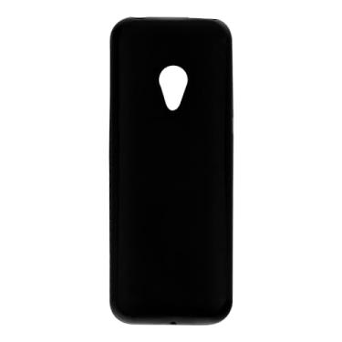 Imagem de Shantime Capa para Nokia 125 2020, capa traseira de TPU macio à prova de choque, antiimpressões digitais, capa protetora de corpo inteiro para Nokia 150 2020 (2,40 polegadas) (preto)