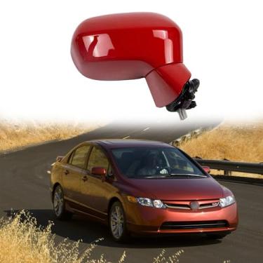 Imagem de Conjunto de espelho lateral do passageiro adequado para Honda CIVIC 2006 2007 2008 2009 2010 2011 Honda CIVIC Espelho retrovisor de carro ajuste de lente de substituição